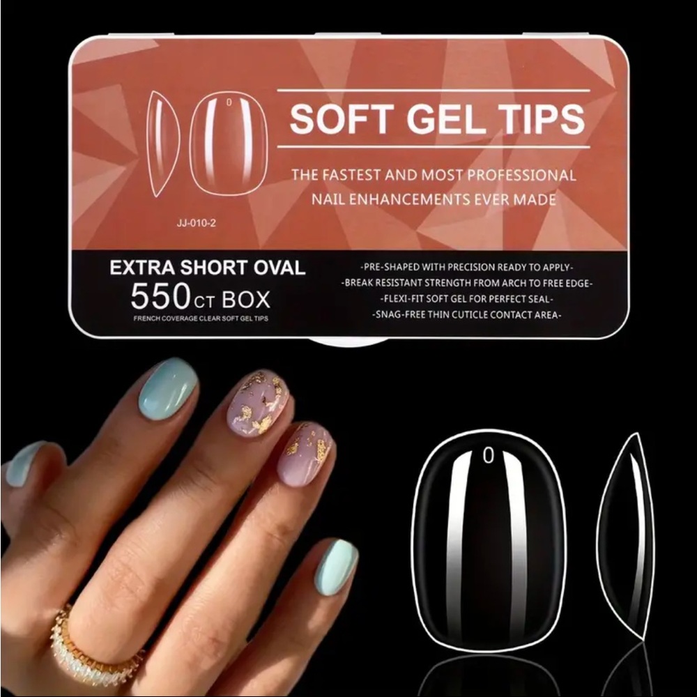 550 Extra Short Oval Acrylic Nails